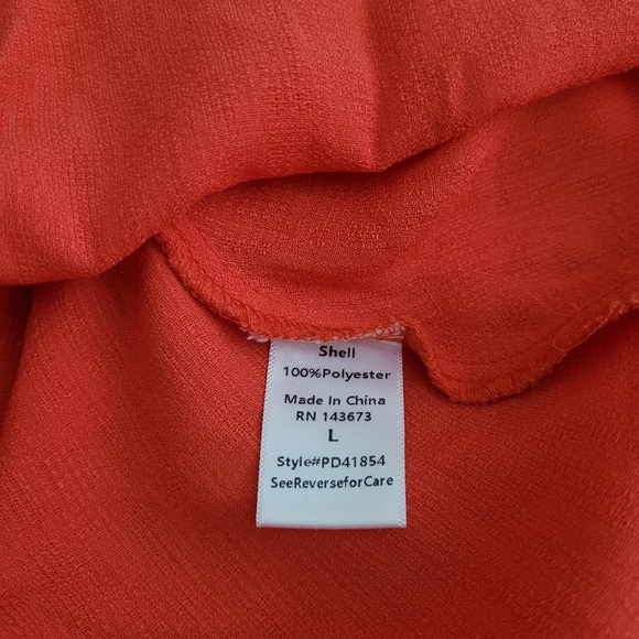 Charlotte Russe Dress in Red Orange Color size Large - Picture 5 of 6